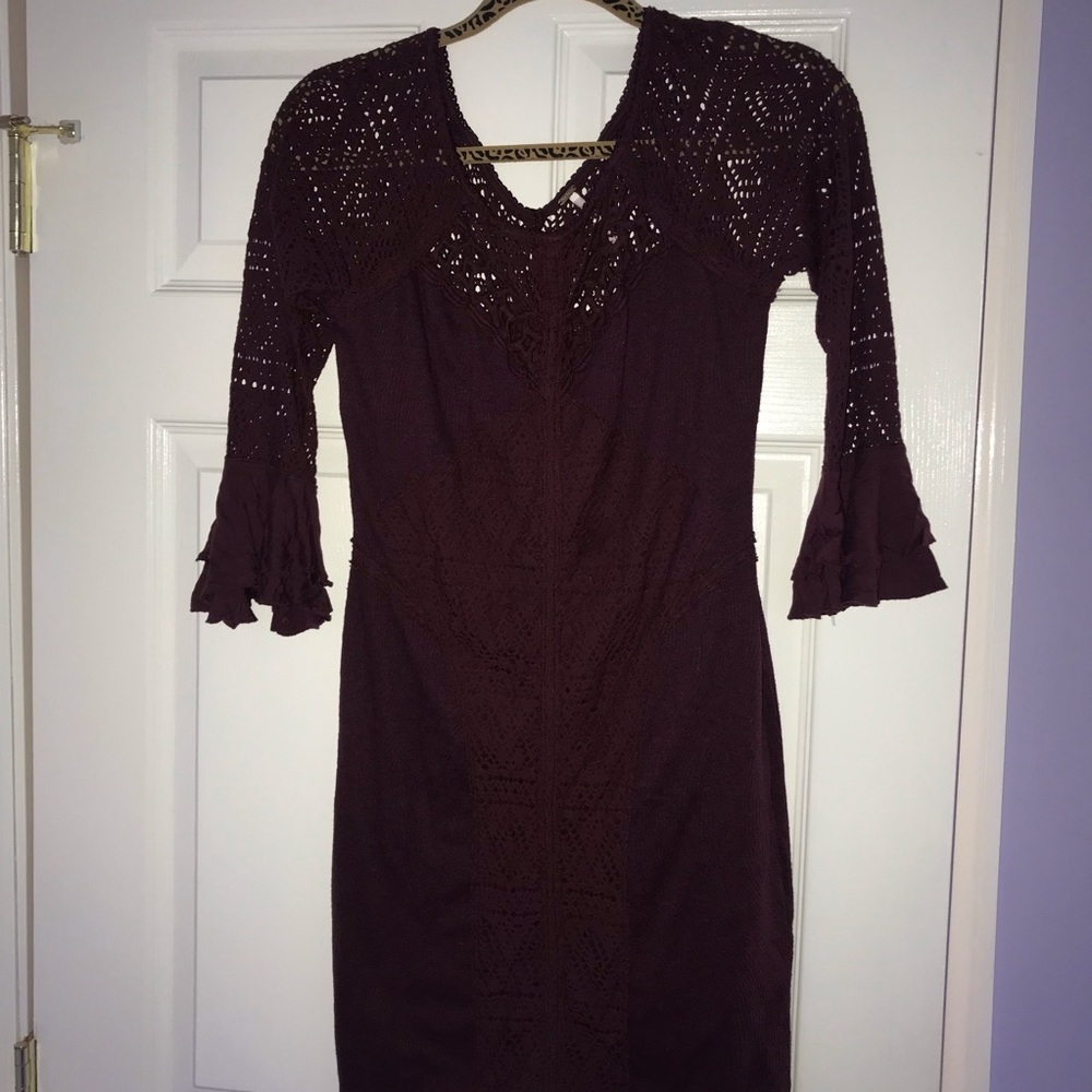 Purple free people dress